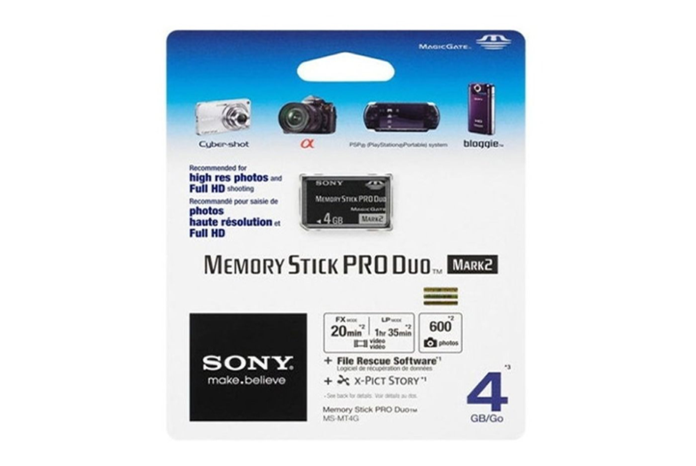 Memoria Sony  Stick Pro Duo Mark 2 de 4GB