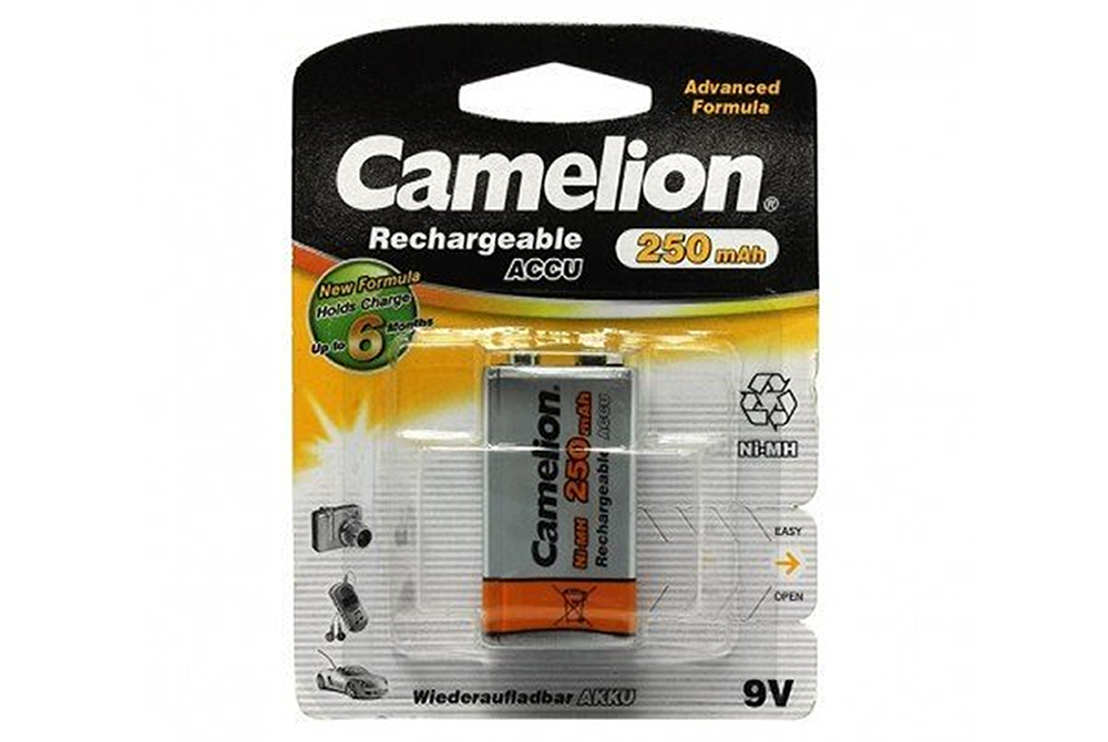 Pilas Recables Camelion 9V 250MAH NI-MH