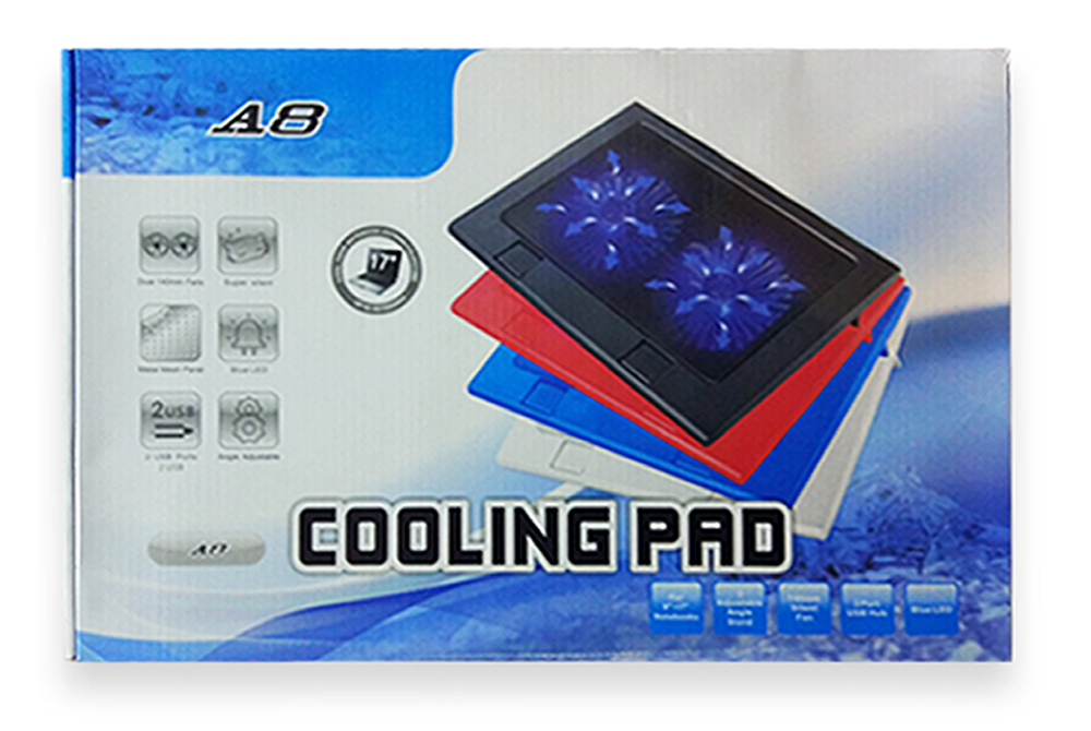 Cooler para Laptop de 17 Pulgadas Cooling Pad A8