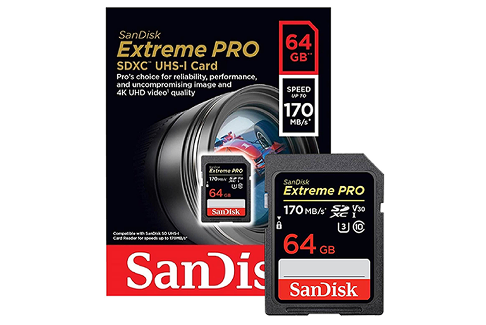 Memoria Micro SD Sandisk Extreme Pro 64GB 170mbs 4K