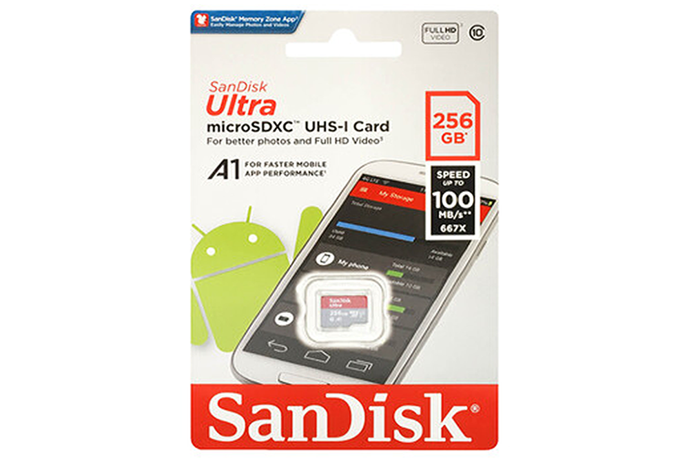 Memoria Micro SD Sandisk Ultra SDXC UHS-I 256GB Clase 10 - 100 MBS