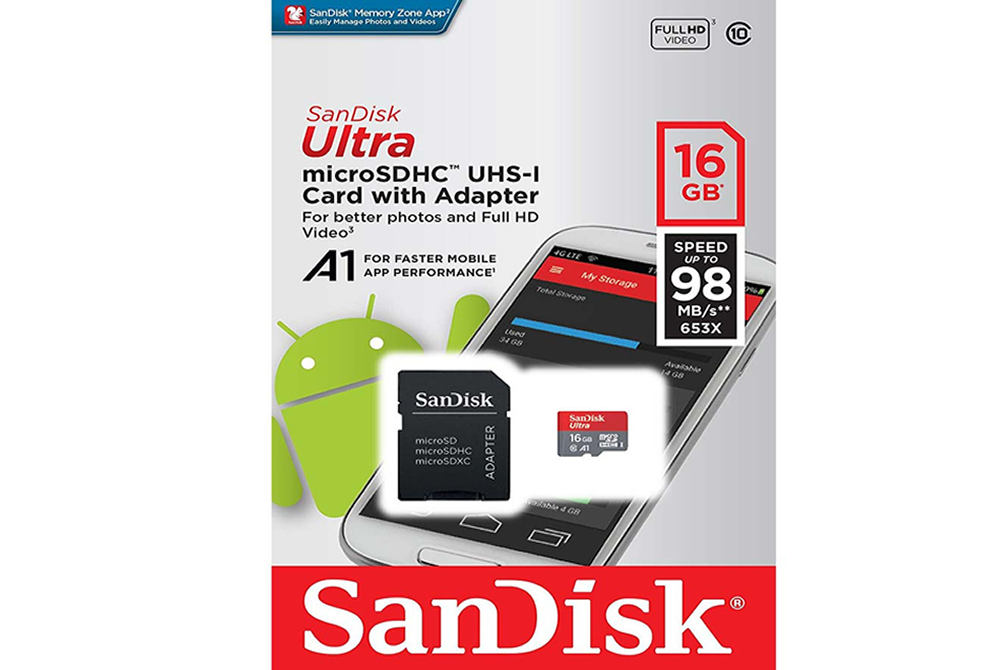 Memoria Micro SD Sandisk 16GB Ultra A1  98MB-S