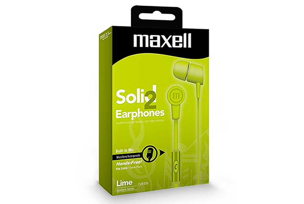Audífonos Maxell Solid 2 Earphones
