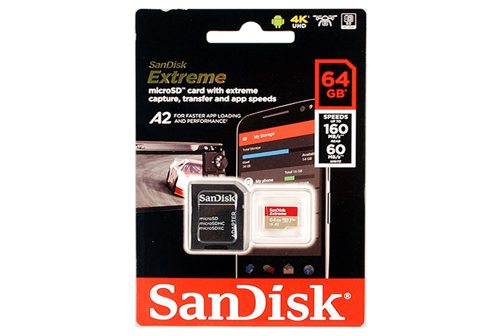 Memoria Micro SD Sandisk Extreme 64GB A2 160MBS
