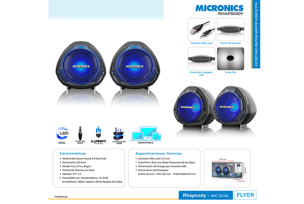 Parlante Micronics Rhapsody MIC S316L
