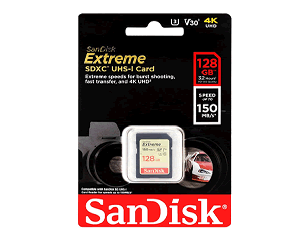 MEMORIA SD-HC 128GB SANDISK EXTREME 150MB/S
