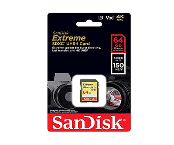 MEMORIA SD-HC 64GB SANDISK EXTREME 150MB/S