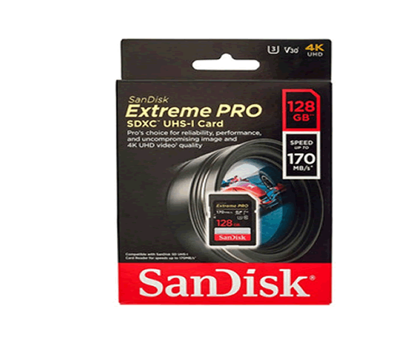 MEMORIA MICRO SD SANDISK EXTREME PRO 128GB 4K 170
